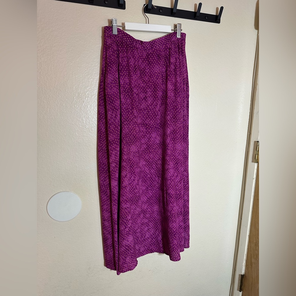 Carole Little Fuchsia and Orange maxi skirt